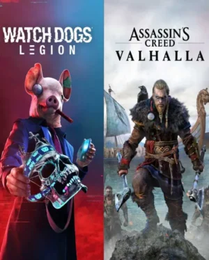 Portada o Cover de Juego Digital Assassin’s Valhalla + Watch Dogs Legion