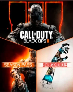 Portada o Cover de Juego Digital COD Black Ops 3 + Zombies + PasS