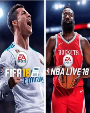 Portada o Cover de Juego Digital FIFA 18 + NBA LIVE 2018