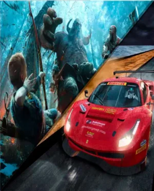 Portada o Cover de Juego Digital God of war 4 + Project CARS 2