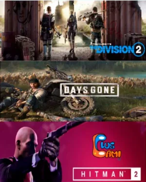 Portada o Cover de Juego Digital Pack DaysGone+Hitman2+Division2