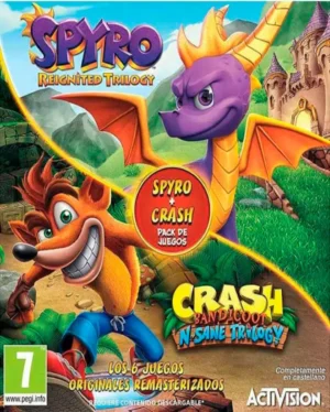 Portada o Cover de Juego Digital Spyro And Crash Trilogy Bundle