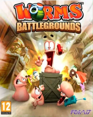 Portada o Cover de Juego Digital Worms Battlegrounds